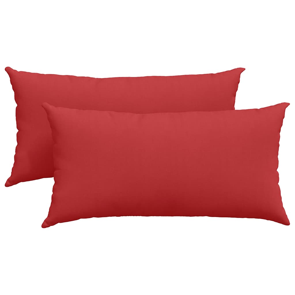 Sofapuder 2 pcs Rød 80 x 40 cm Stof