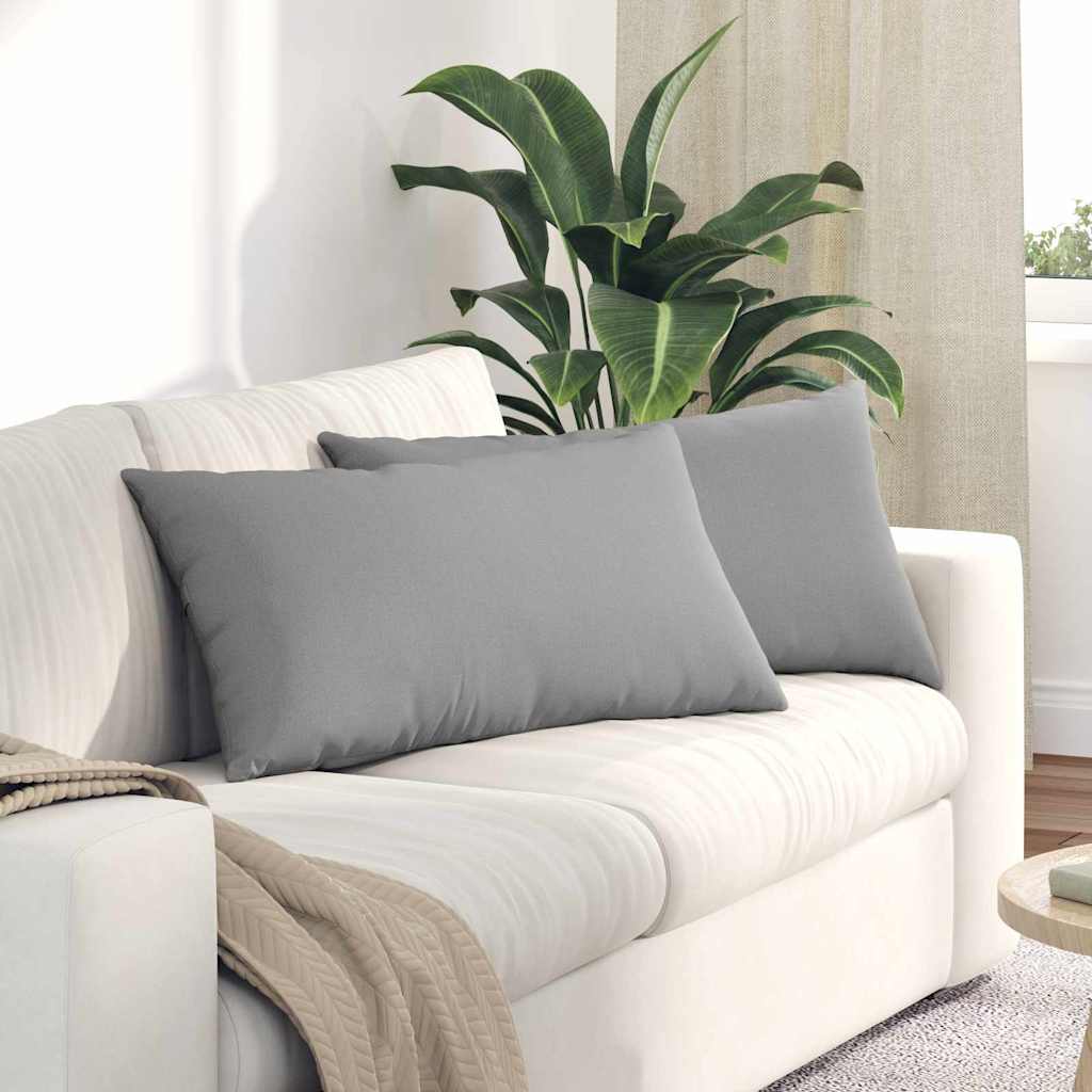 Sofapuder 2 pcs Skygrå 80 x 40 cm Stof