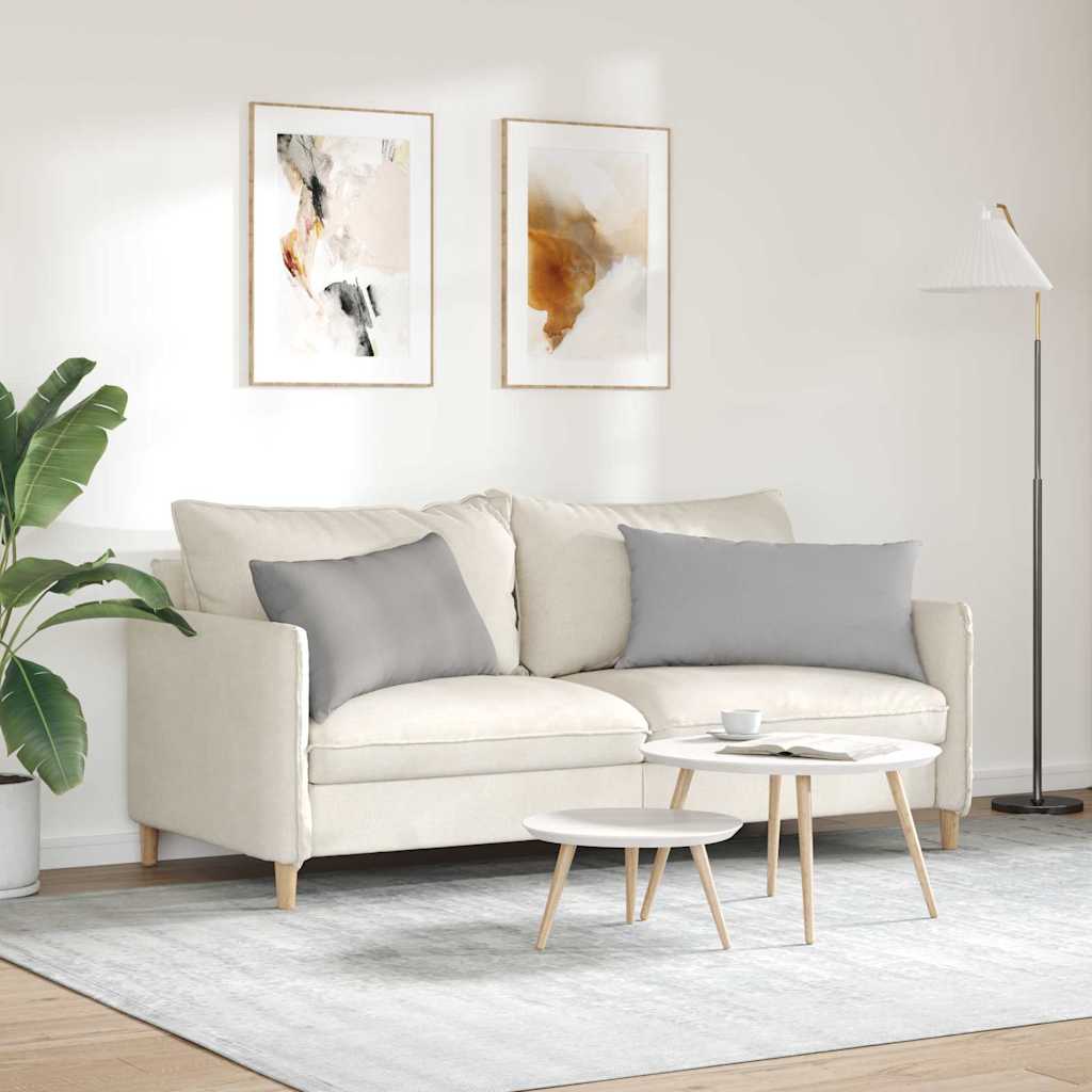 Sofapuder 2 pcs Skygrå 80 x 40 cm Stof