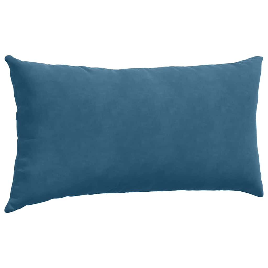 Sofapuder 2 pcs Blå 80 x 40 cm Velourstof