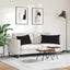 Sofapuder 2 pcs Sort 80 x 40 cm Velourstof
