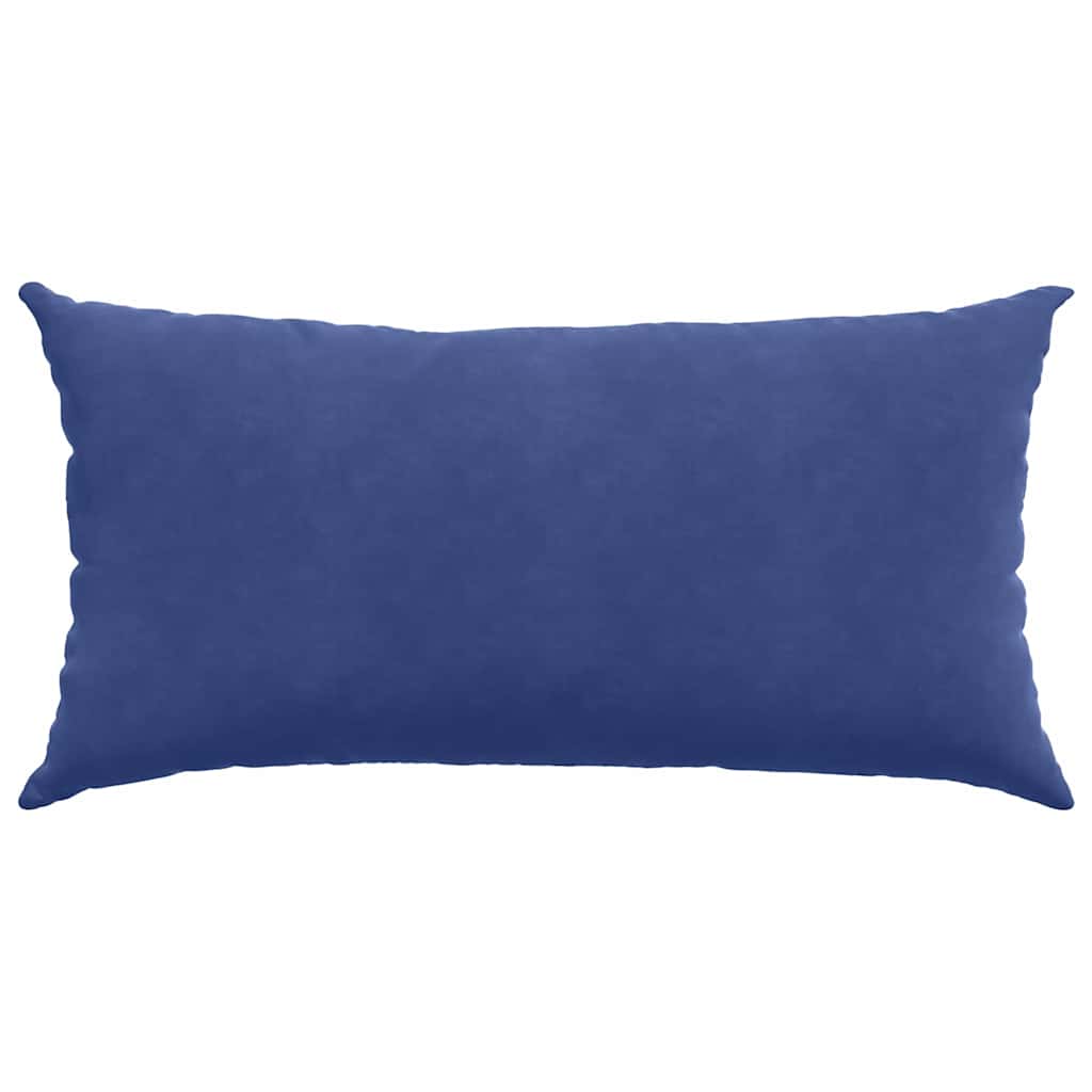 Sofapuder 2 pcs Politi blå 80 x 40 cm Velourstof
