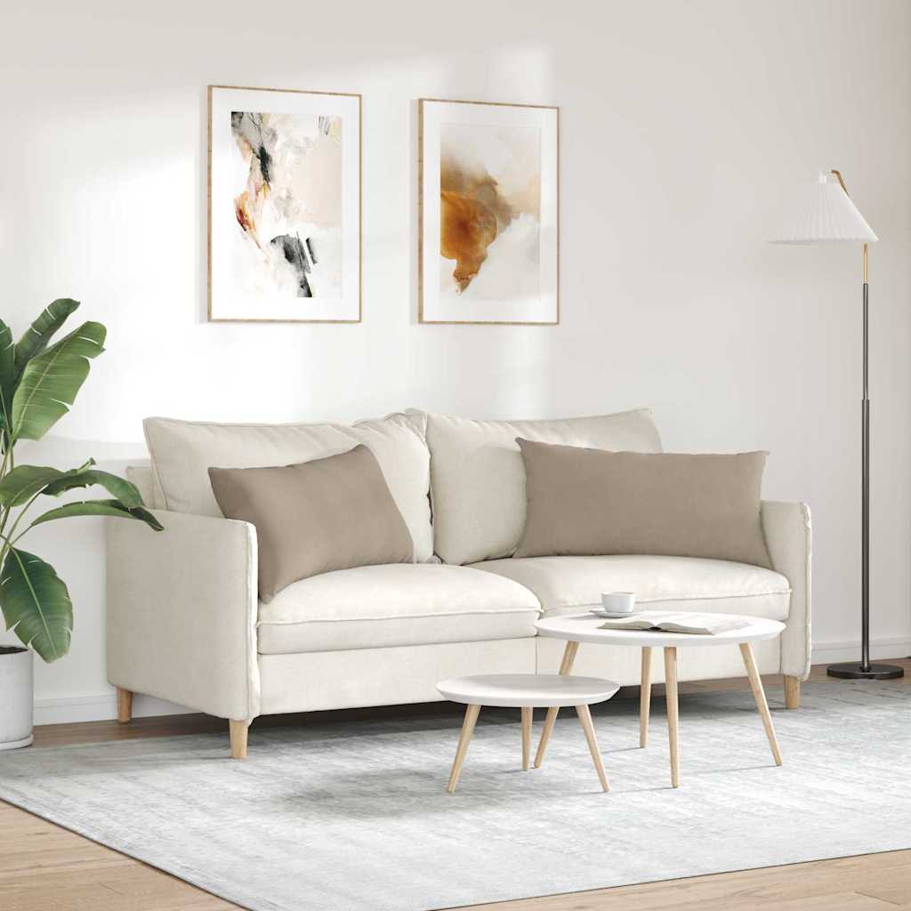 Sofapuder 2 pcs Gråbrun 80 x 40 cm Stof