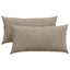 Sofapuder 2 pcs Gråbrun 80 x 40 cm Stof