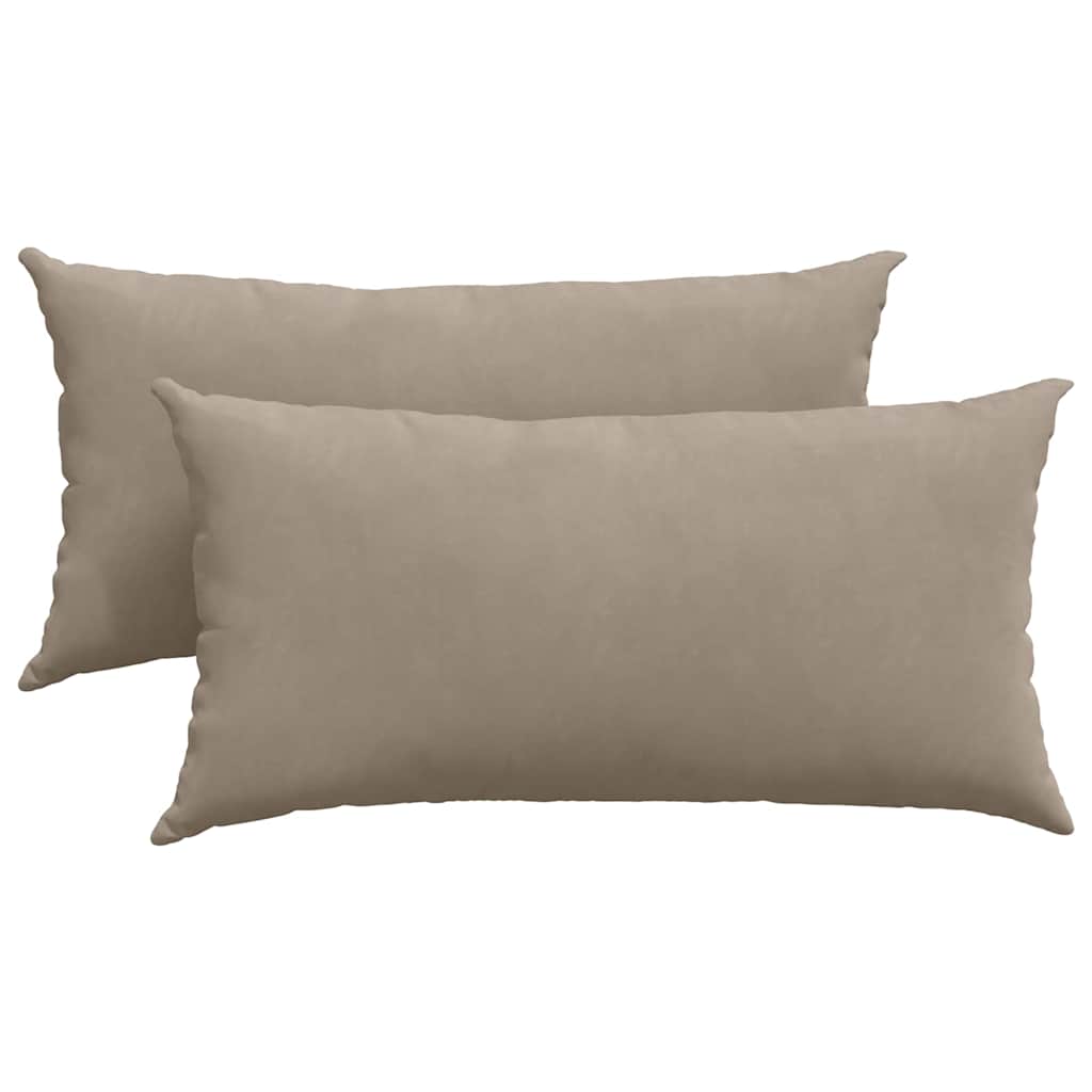 Sofapuder 2 pcs Gråbrun 80 x 40 cm Stof
