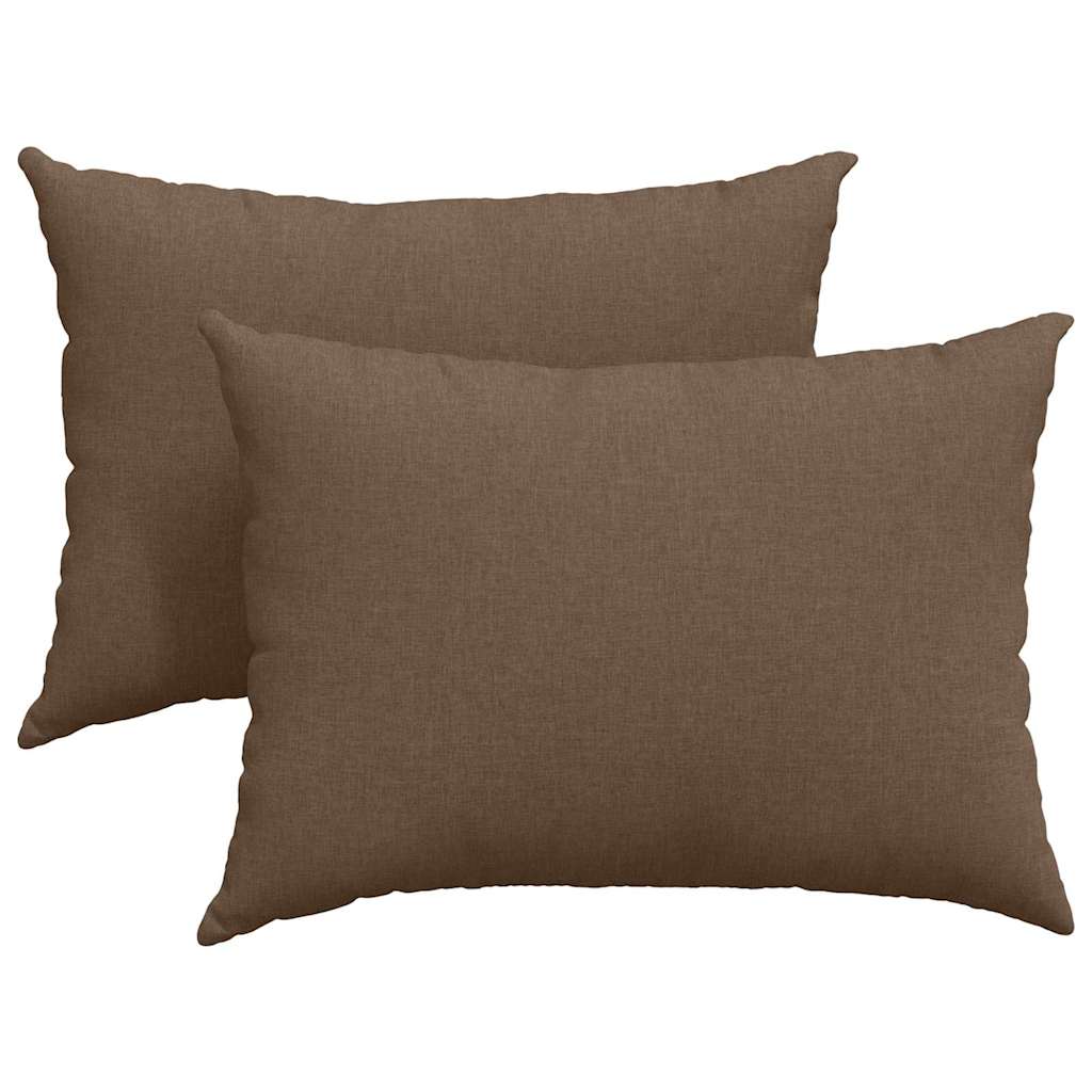 Sofapuder 2 pcs Brun 70 x 50 cm Stof