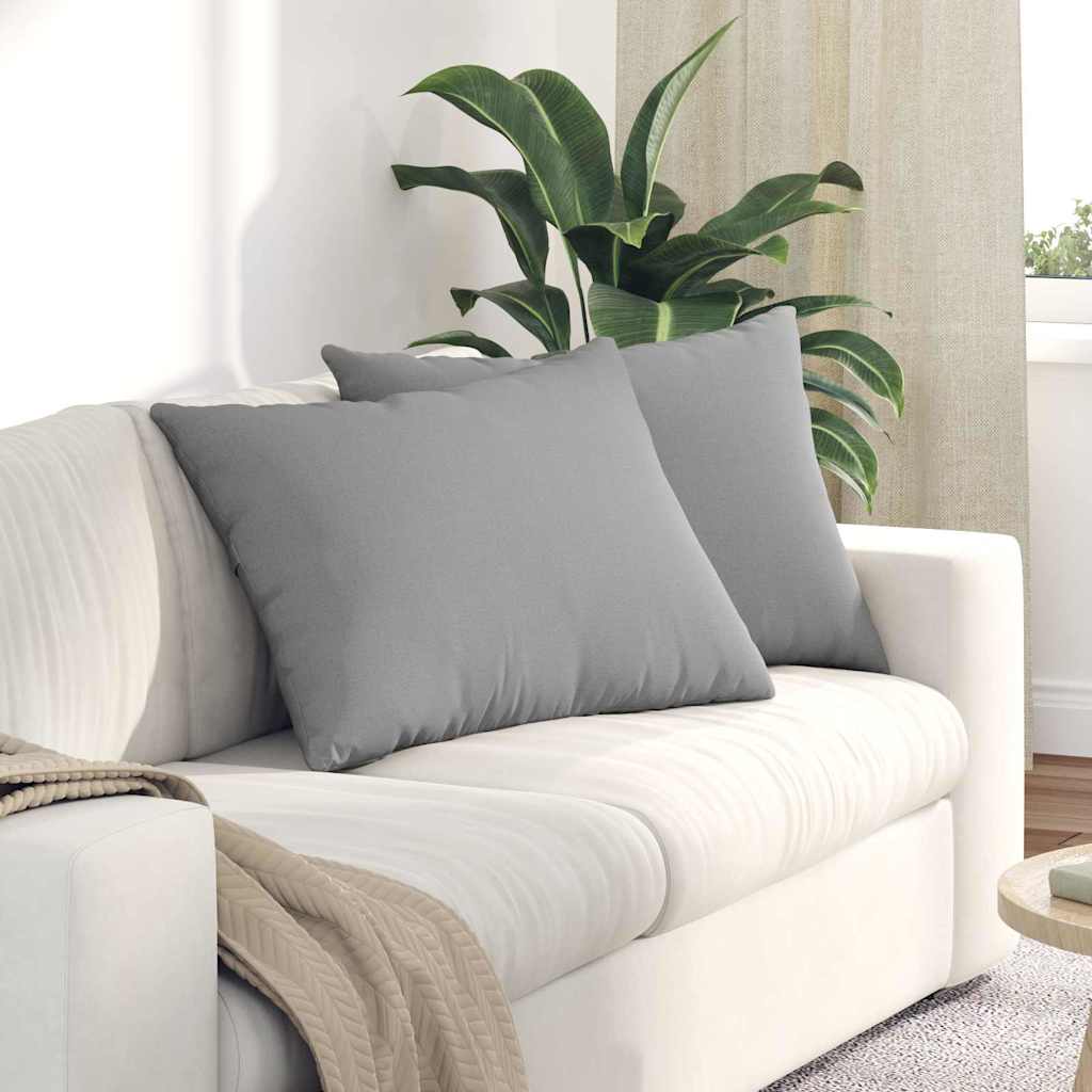 Sofapuder 2 pcs Skygrå 70 x 50 cm Stof