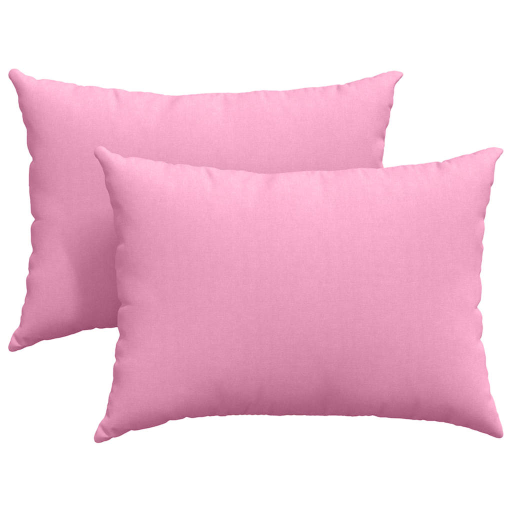 Sofapuder 2 pcs Lyserød 70 x 50 cm Stof