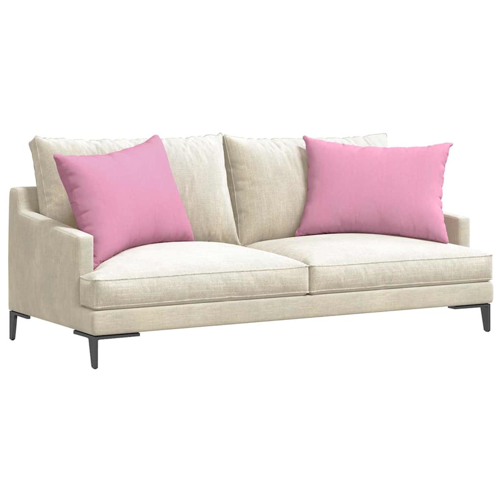 Sofapuder 2 pcs Lyserød 70 x 50 cm Stof