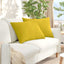 Sofapuder 2 pcs Gul 70 x 50 cm Velourstof