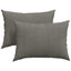 Sofapuder 2 pcs Lysegrå 70 x 50 cm Velourstof