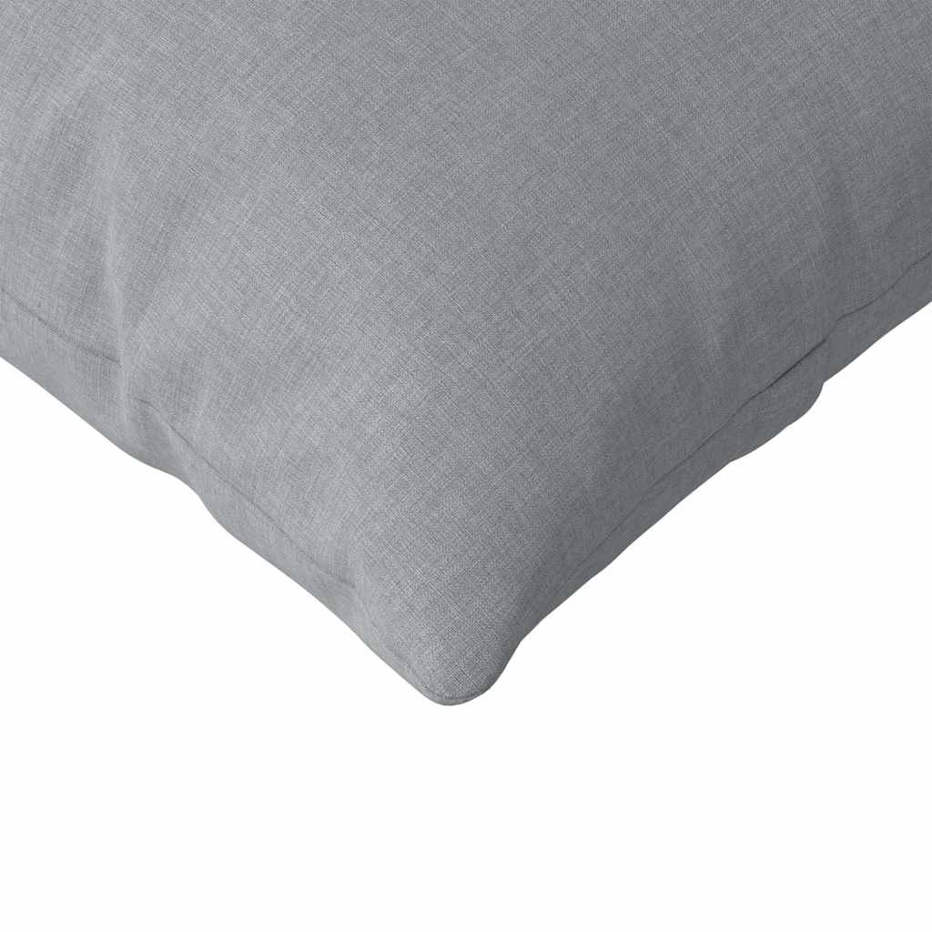 Sofapuder 2 pcs Lysegrå 120 x 40 cm Stof