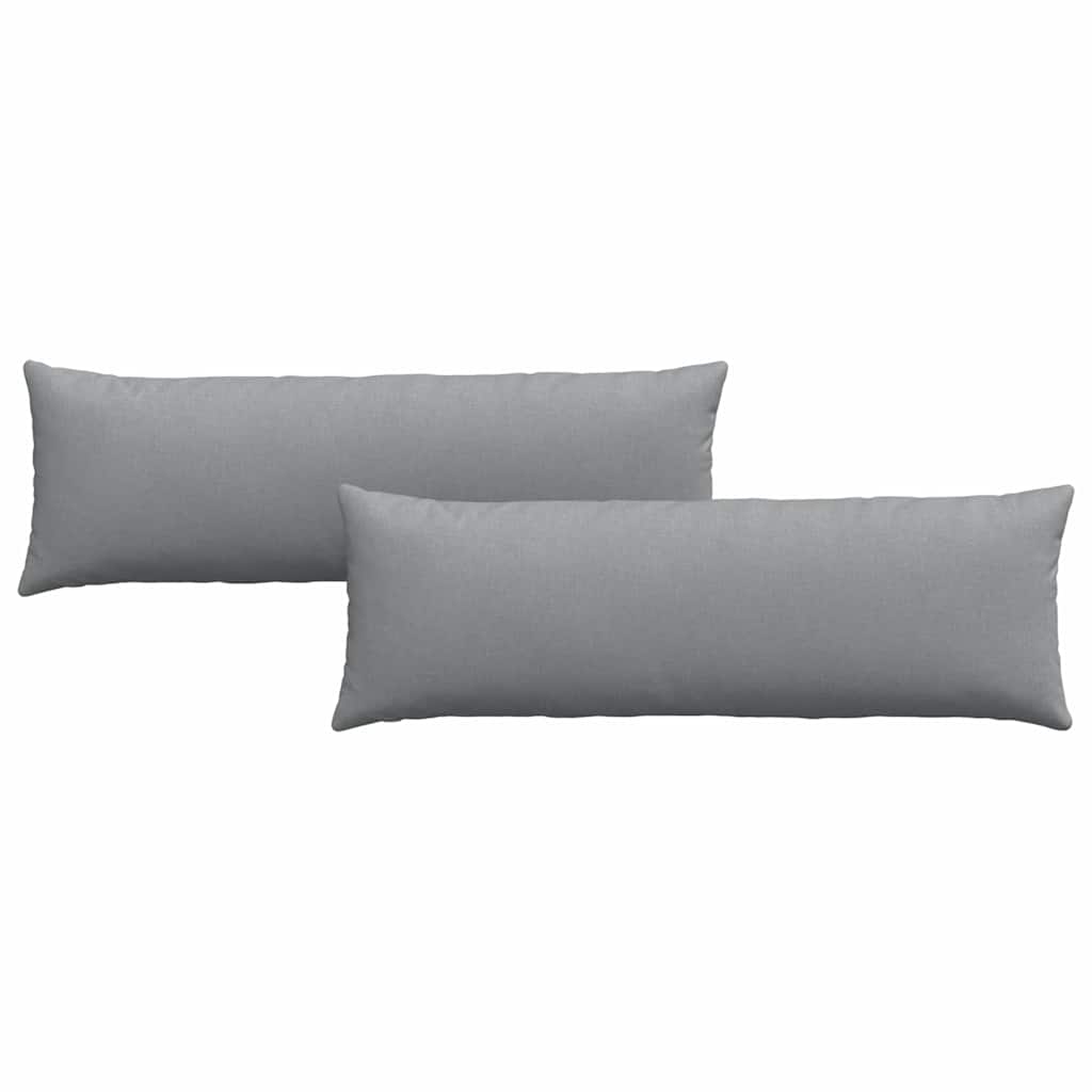 Sofapuder 2 pcs Lysegrå 120 x 40 cm Stof