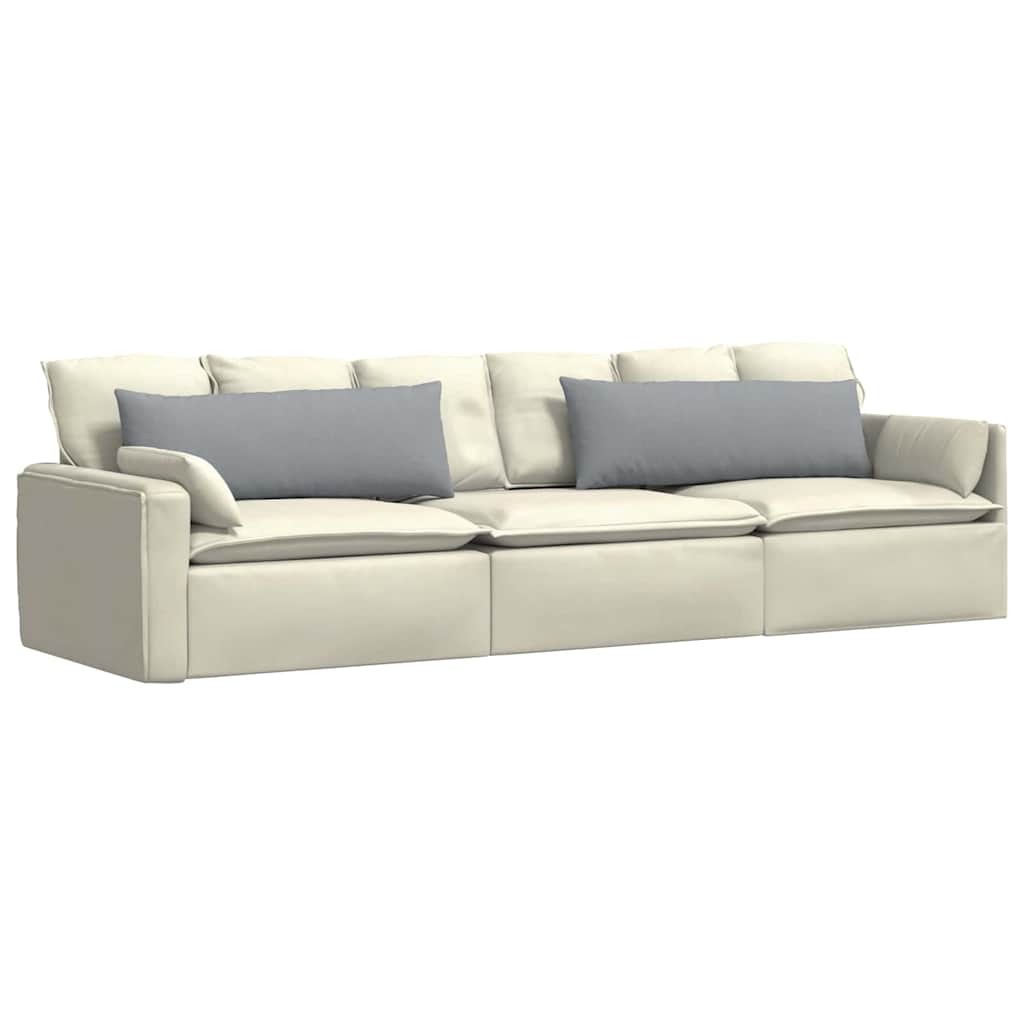 Sofapuder 2 pcs Lysegrå 120 x 40 cm Stof