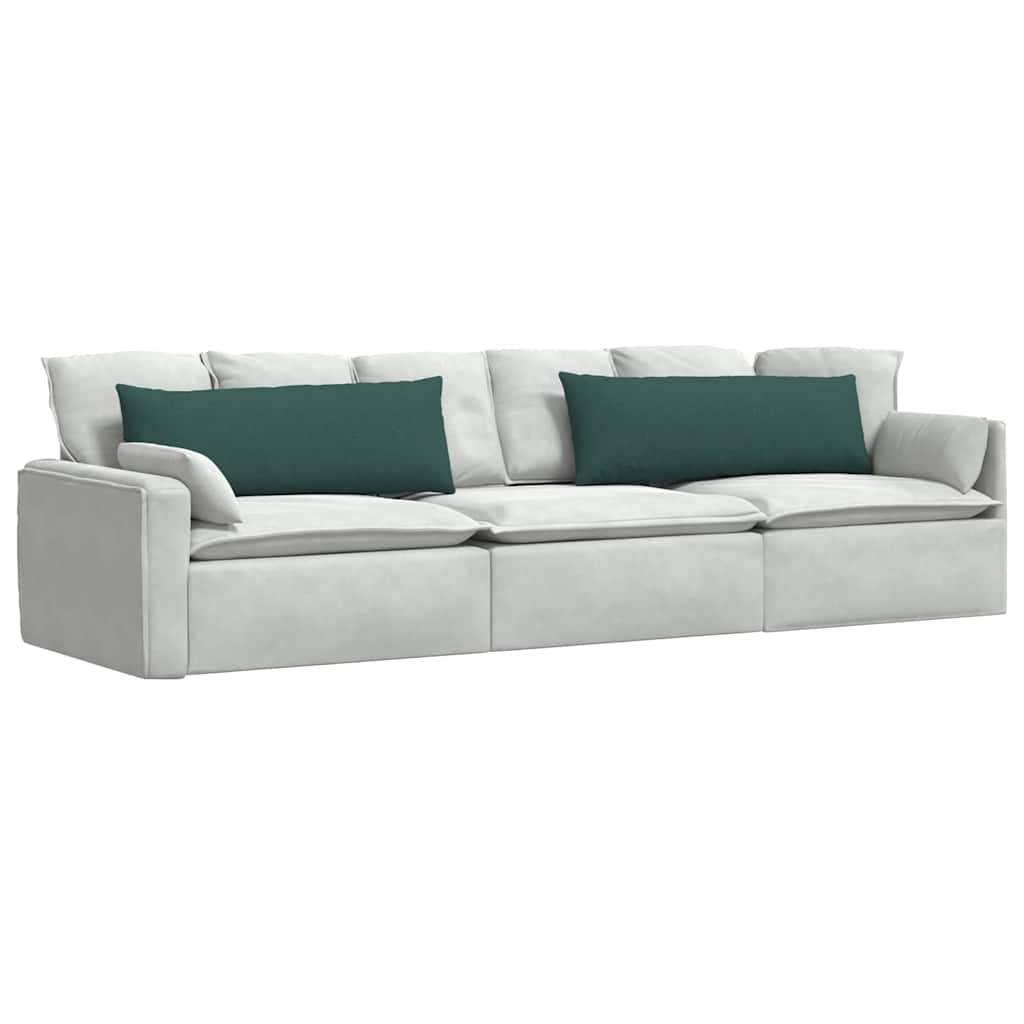 Sofapuder 2 pcs Mørkegrøn 120 x 40 cm Stof