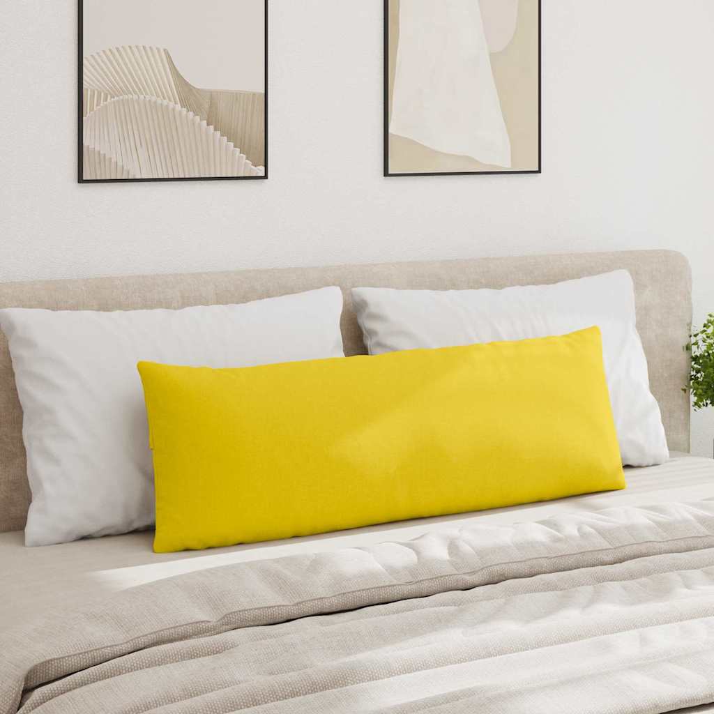 Sofapuder 2 pcs Lys Gul 120 x 40 cm Stof