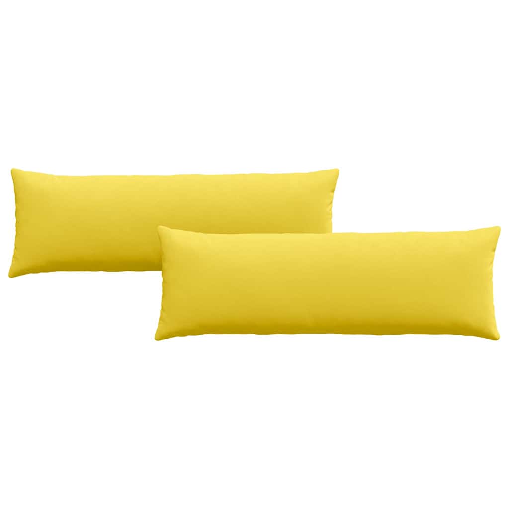 Sofapuder 2 pcs Lys Gul 120 x 40 cm Stof