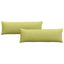 Sofapuder 2 pcs Lys grøn 120 x 40 cm Stof