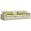 Sofapuder 2 pcs Lys grøn 120 x 40 cm Stof