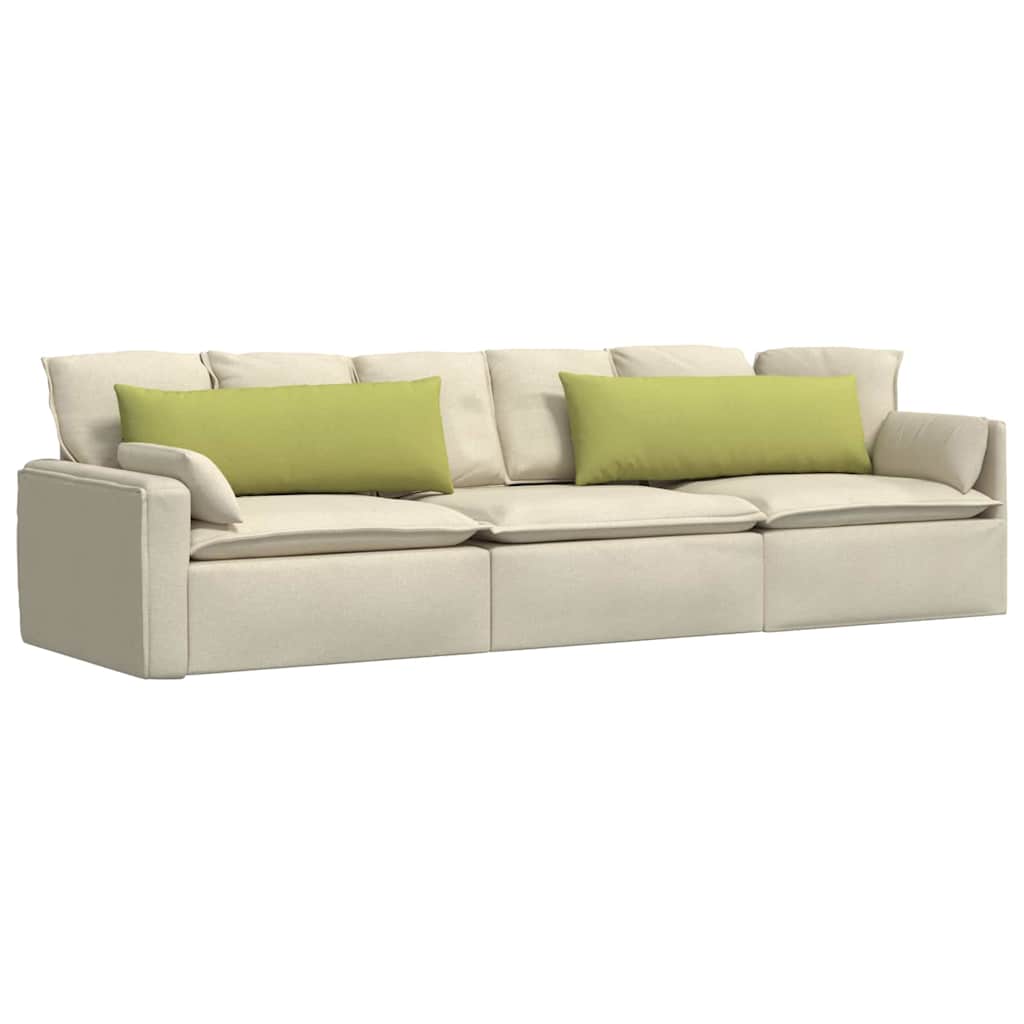 Sofapuder 2 pcs Lys grøn 120 x 40 cm Stof