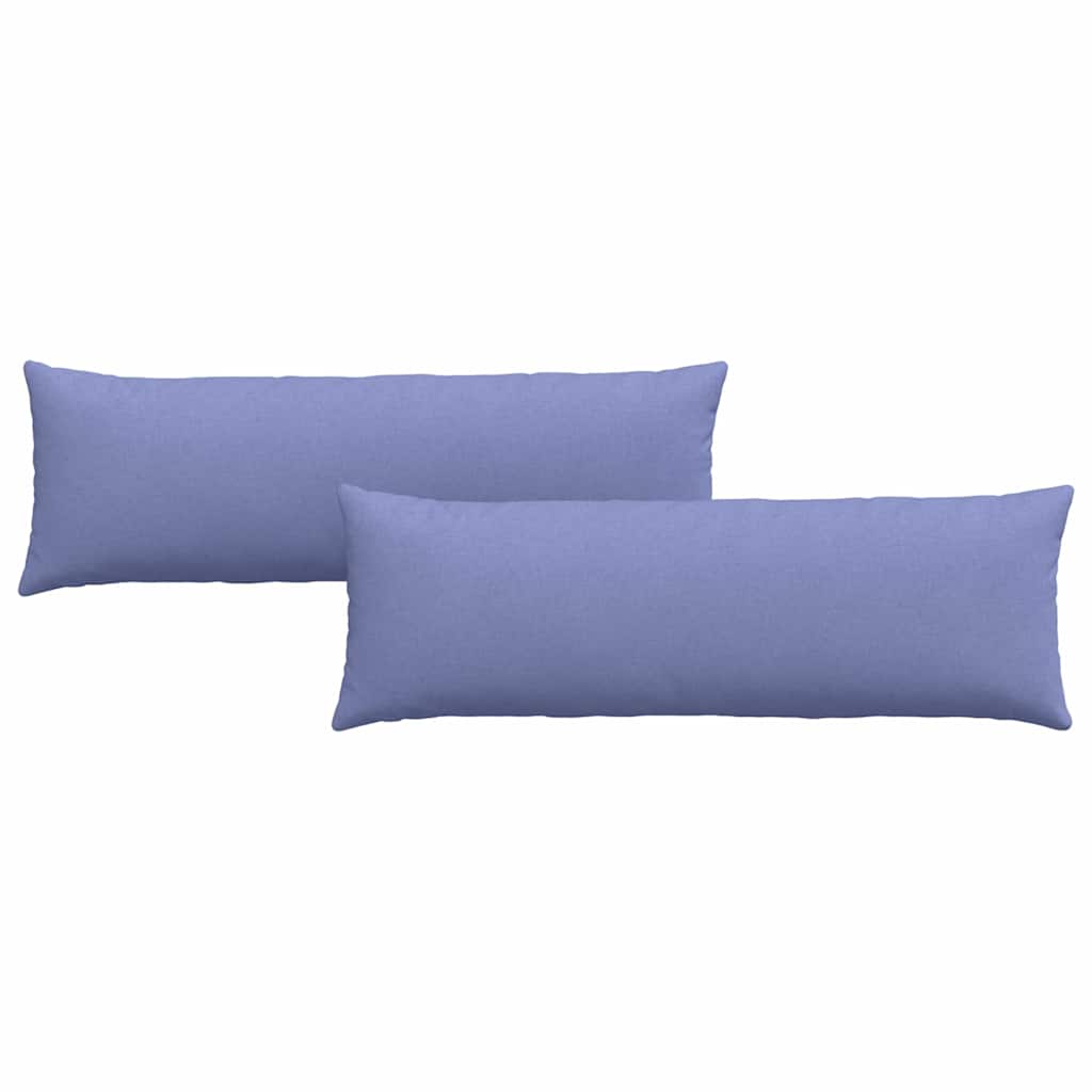 Sofapuder 2 pcs Jeans blå 120 x 40 cm Stof