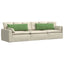Sofapuder 2 pcs Lysegrøn 120 x 40 cm Velourstof