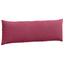 Sofapuder 2 pcs Vinrød 120 x 40 cm Velourstof