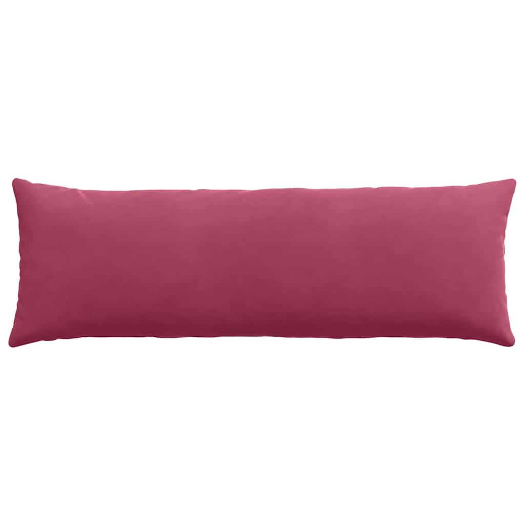 Sofapuder 2 pcs Vinrød 120 x 40 cm Velourstof