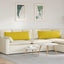 Sofapuder 2 pcs Gul 120 x 40 cm Velourstof