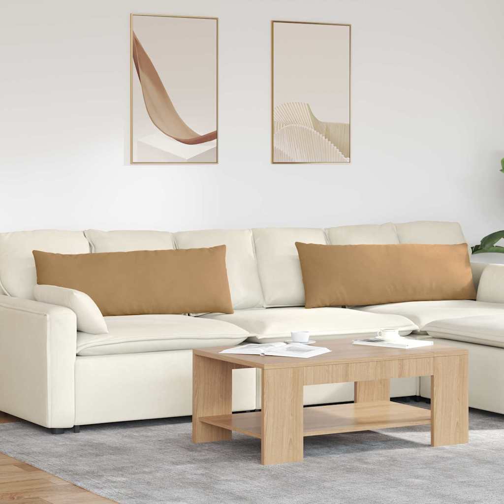 Sofapuder 2 pcs Brun 120 x 40 cm Velourstof