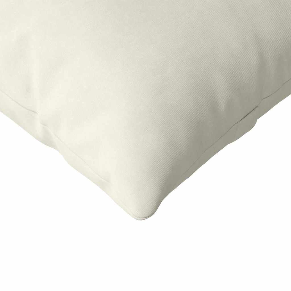 Sofapuder 2 pcs Creme 120 x 40 cm Velourstof