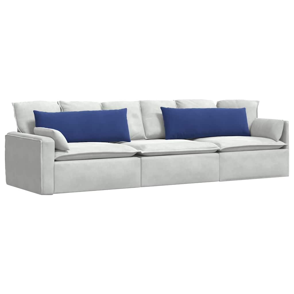 Sofapuder 2 pcs Politi blå 120 x 40 cm Velourstof