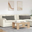 Sofapuder 2 pcs Lysegrå 120 x 40 cm Velourstof