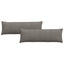 Sofapuder 2 pcs Lysegrå 120 x 40 cm Velourstof