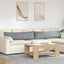 Sofapuder 2 pcs Lysegrå 145 x 40 cm Stof