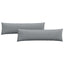 Sofapuder 2 pcs Lysegrå 145 x 40 cm Stof