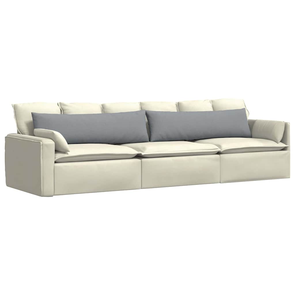 Sofapuder 2 pcs Lysegrå 145 x 40 cm Stof