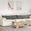Sofapuder 2 pcs Mørkegrå 145 x 40 cm Stof