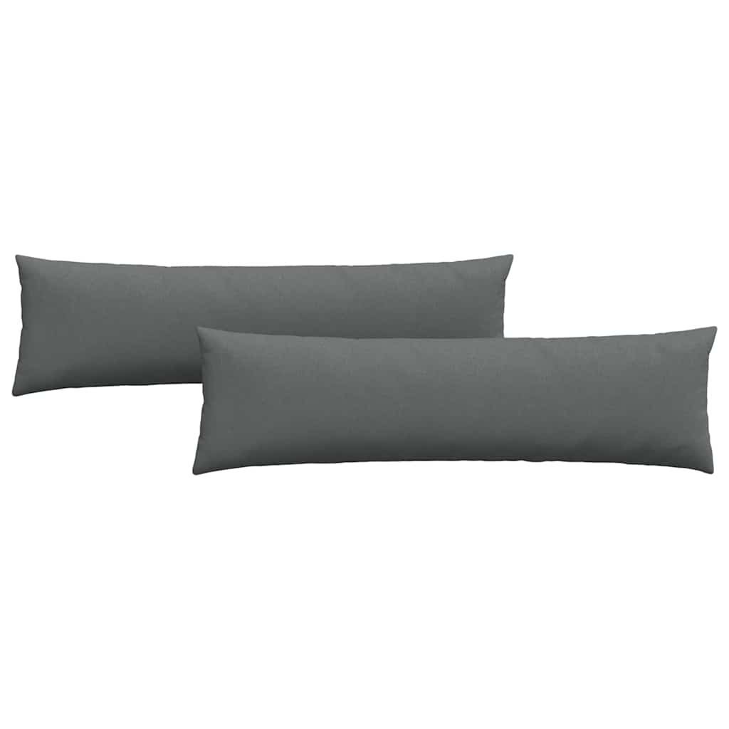 Sofapuder 2 pcs Mørkegrå 145 x 40 cm Stof