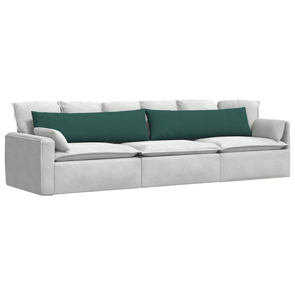 Sofapuder 2 pcs Mørkegrøn 145 x 40 cm Stof