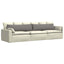 Sofapuder 2 pcs Gråbrun 145 x 40 cm Stof