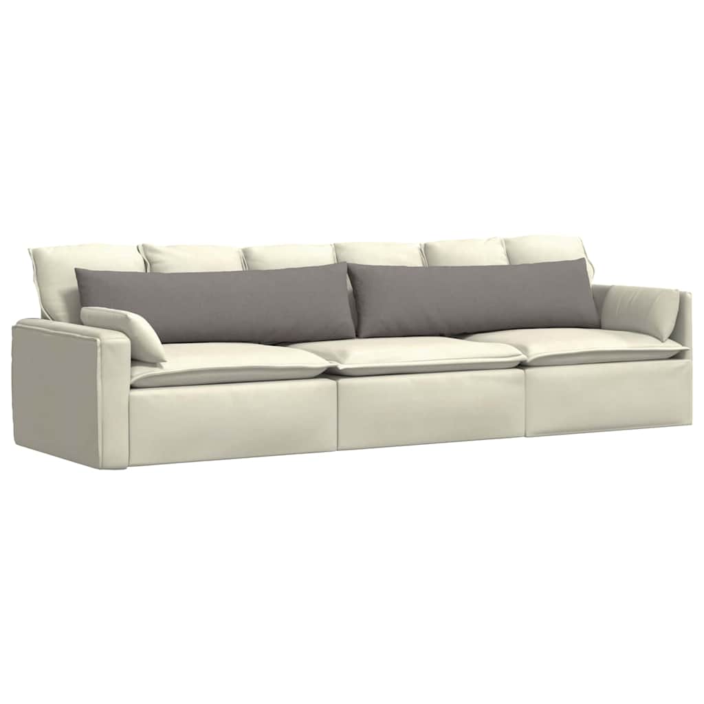 Sofapuder 2 pcs Gråbrun 145 x 40 cm Stof