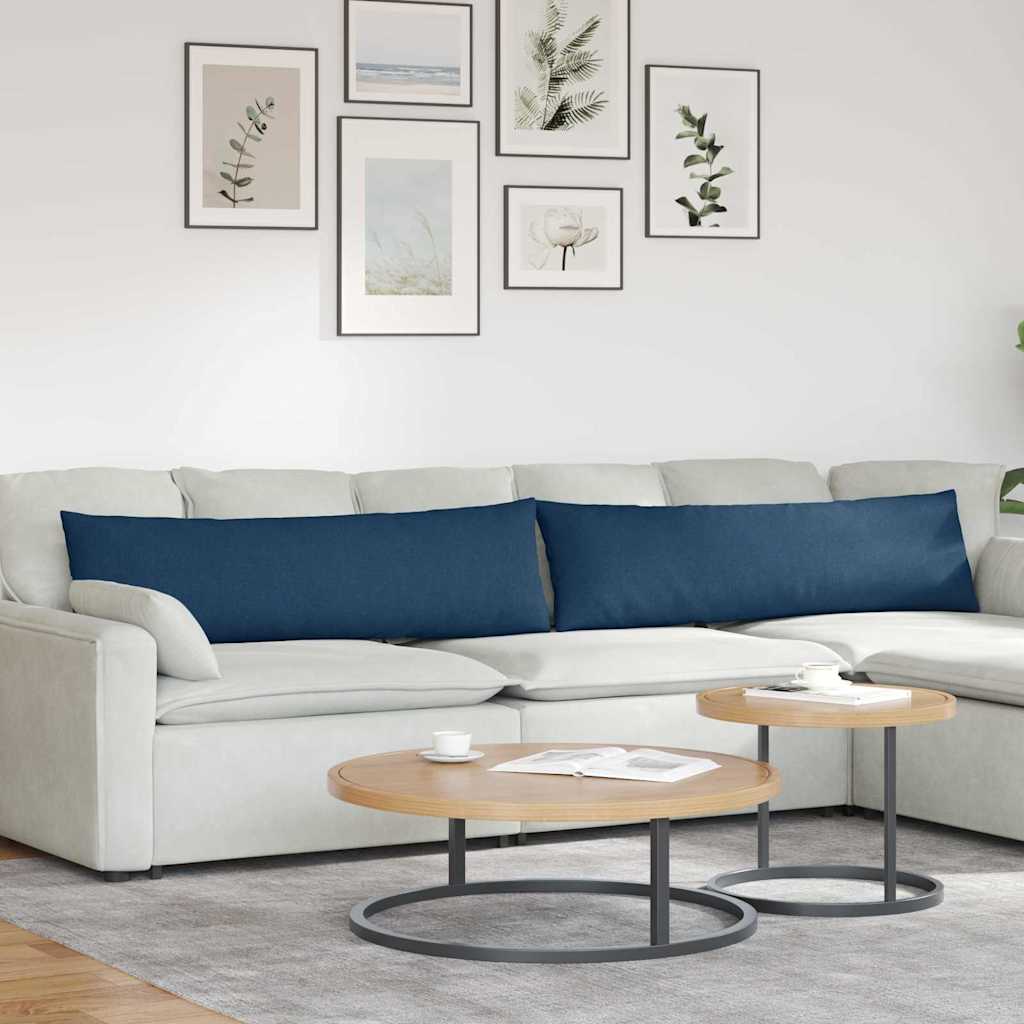Sofapuder 2 pcs Blå 145 x 40 cm Stof