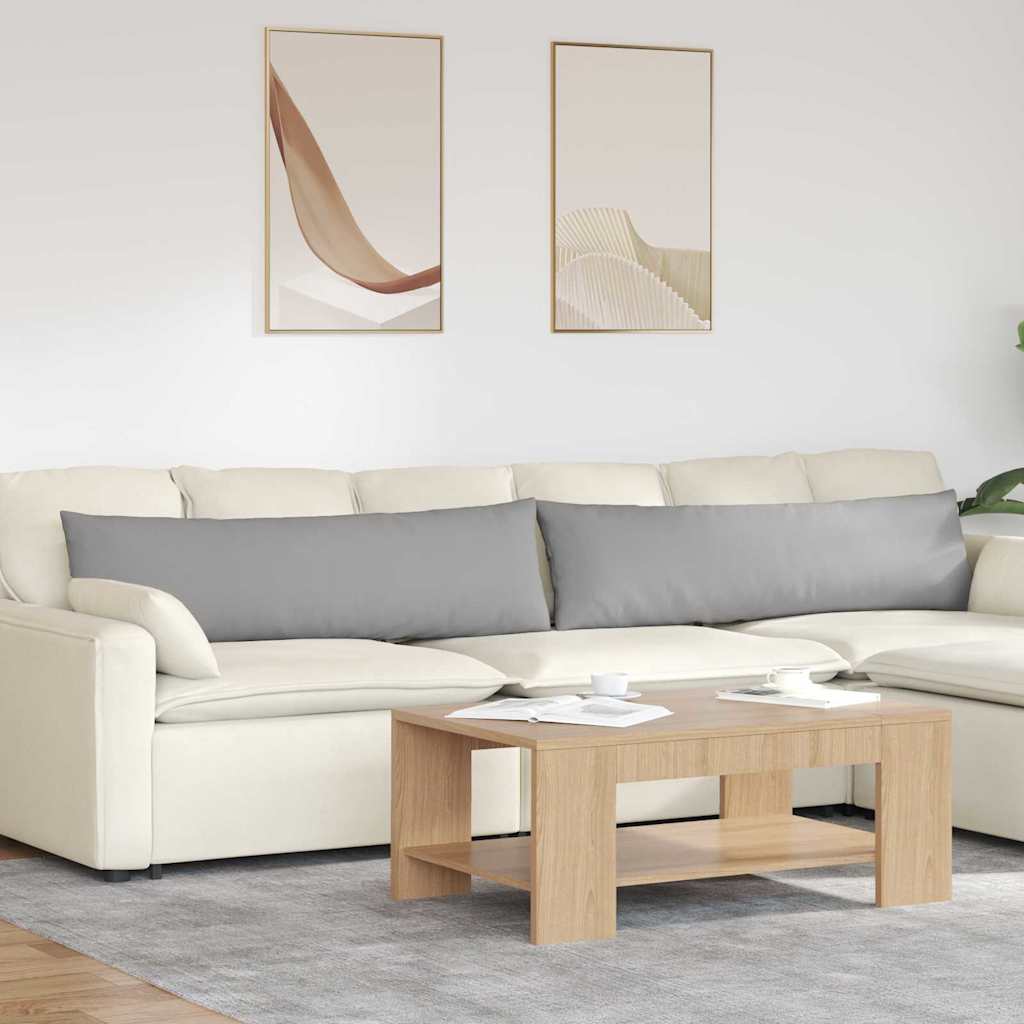 Sofapuder 2 pcs Skygrå 145 x 40 cm Stof