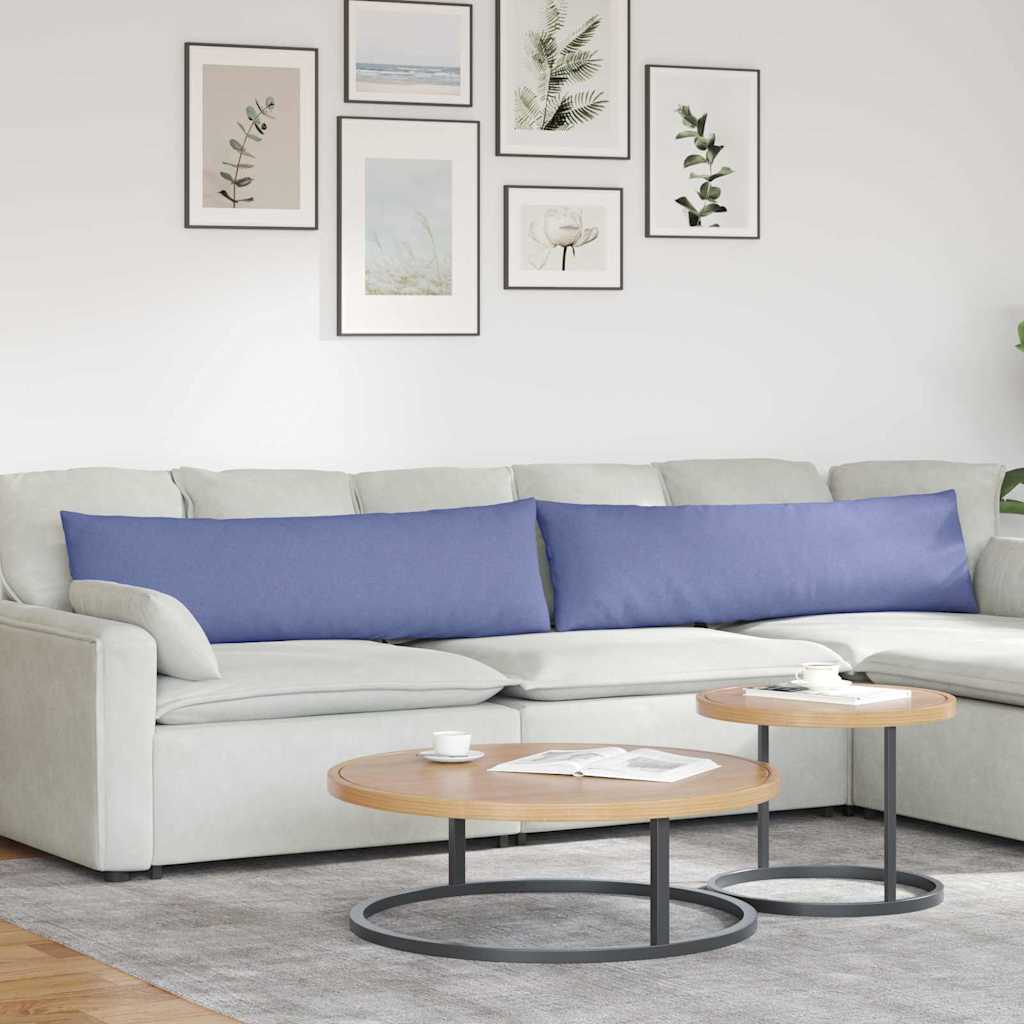 Sofapuder 2 pcs Jeans blå 145 x 40 cm Stof
