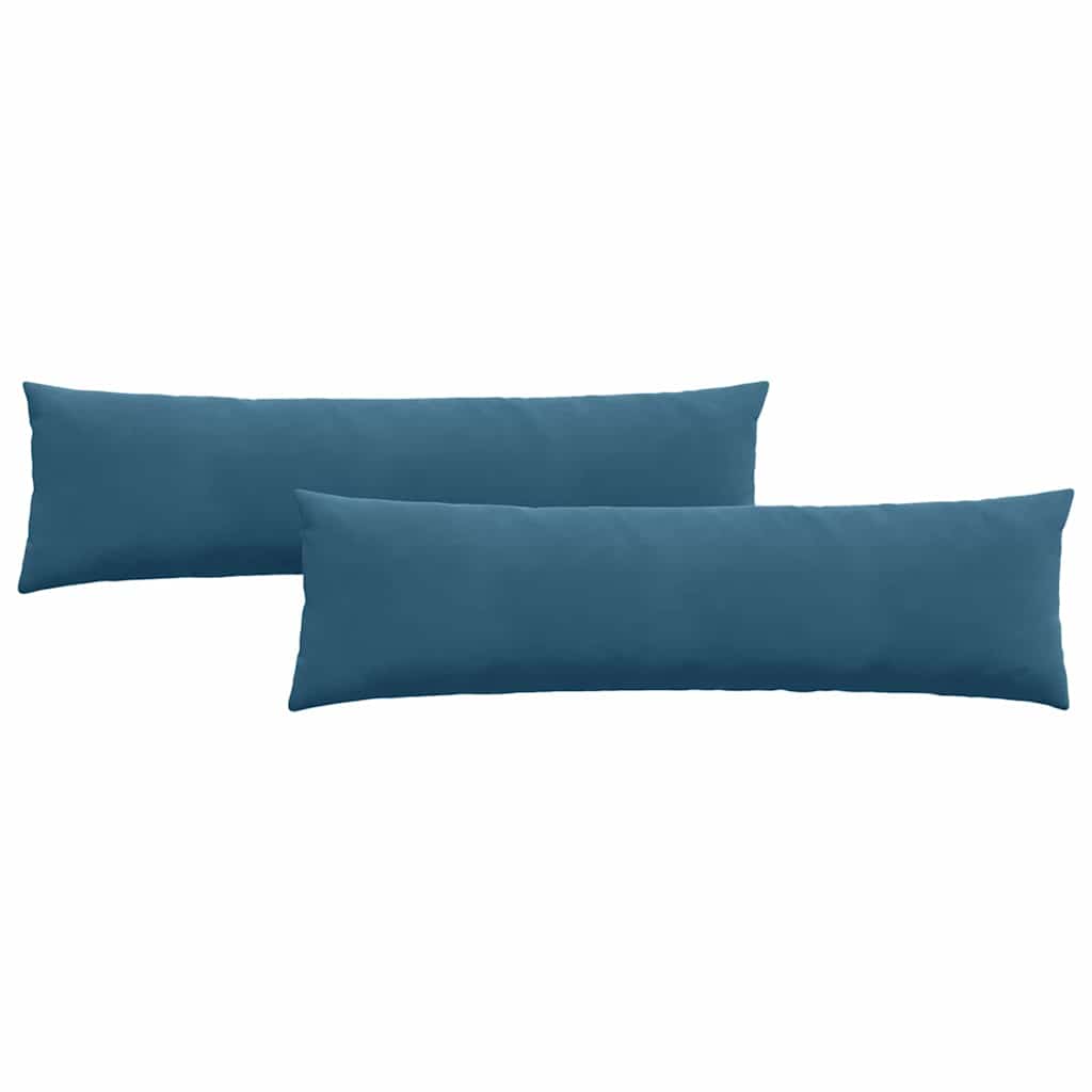Sofapuder 2 pcs Blå 145 x 40 cm Velourstof