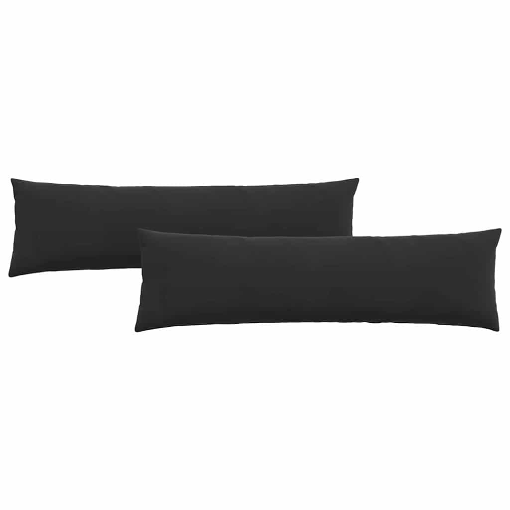 Sofapuder 2 pcs Sort 145 x 40 cm Velourstof