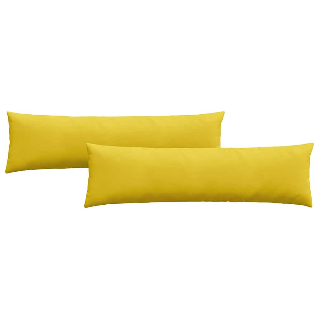 Sofapuder 2 pcs Gul 145 x 40 cm Velourstof