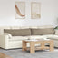 Sofapuder 2 pcs Gråbrun 145 x 40 cm Stof