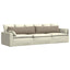 Sofapuder 2 pcs Gråbrun 145 x 40 cm Stof